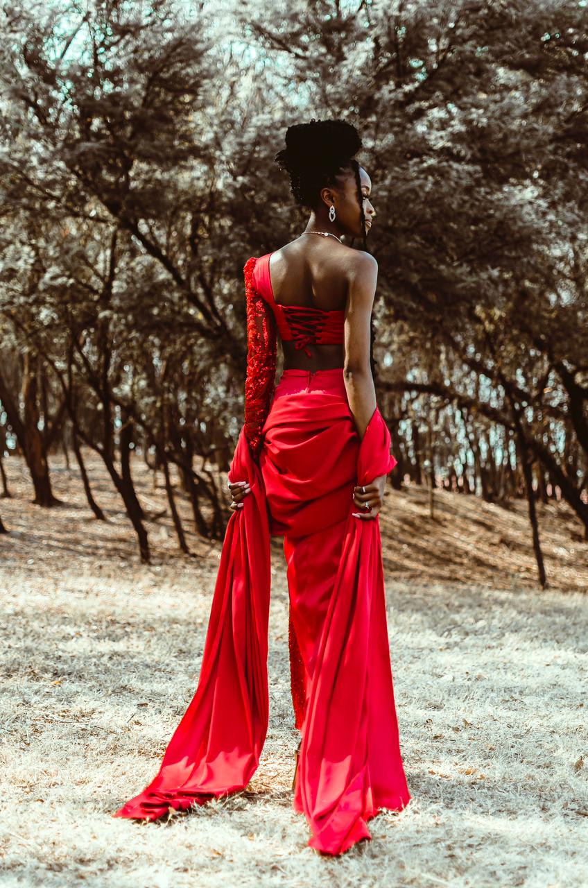 Red matric dance dress